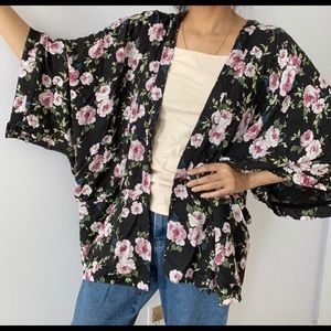 Vintage style floral kimono forever21